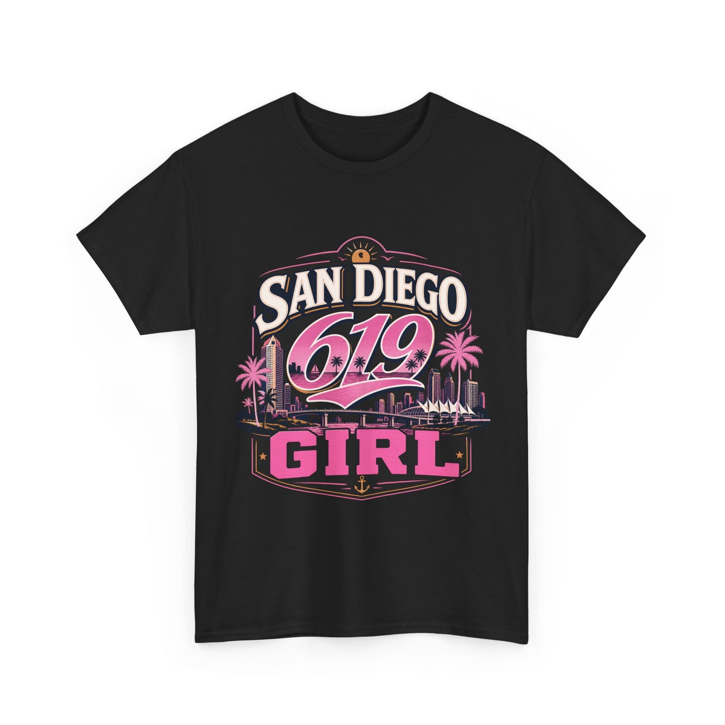 San Diego 619 Girl Retro Tee