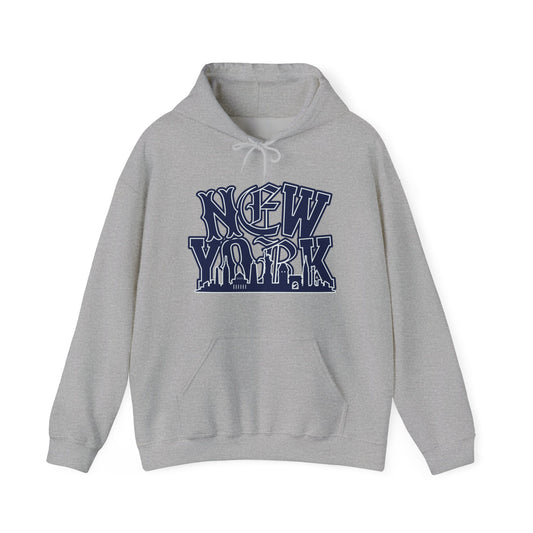 New York Retro Groove Hoodie – Vintage Typography City Sweatshirt