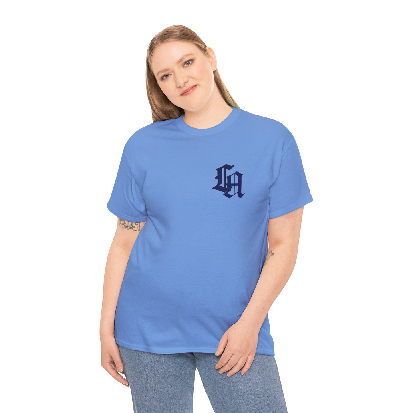 Gothic LA Minimalist Chest Tee: Premium Urban Streetwear