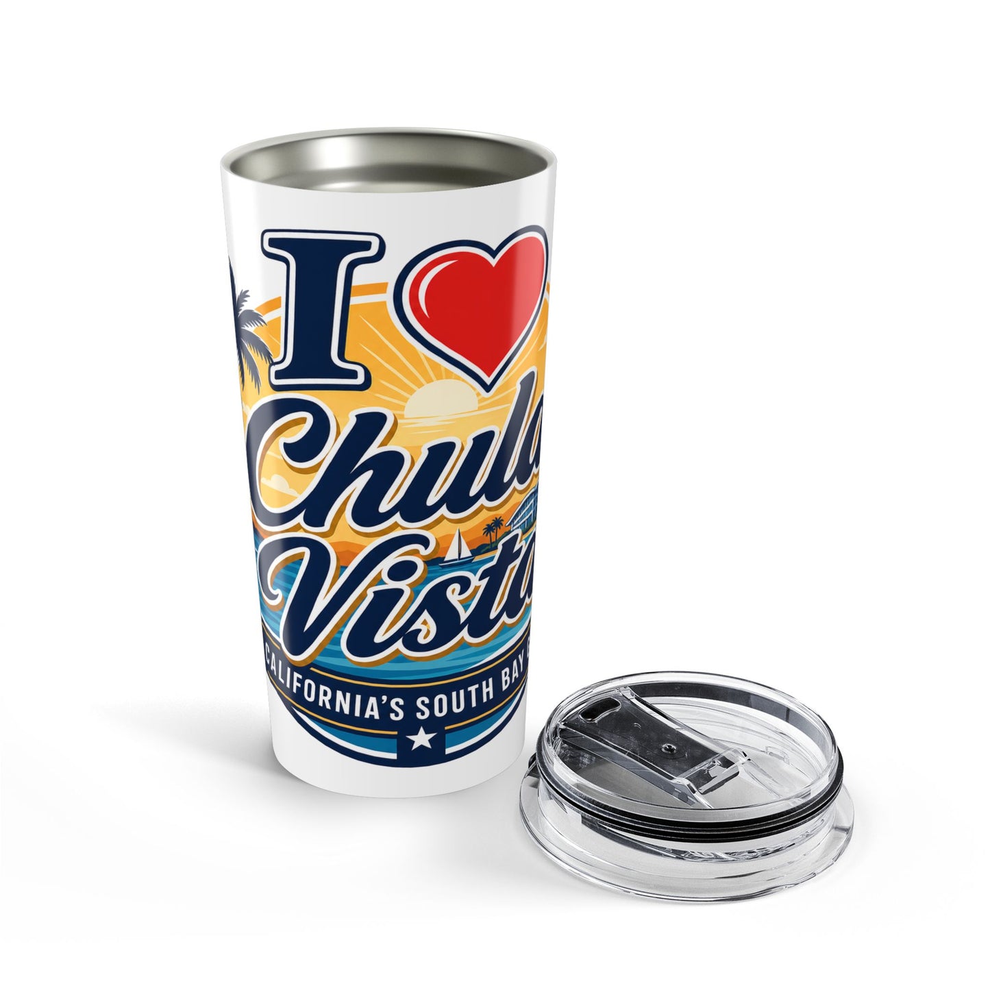 I  Chula Vista 20oz Travel Tumbler — California South Bay Stainless Steel Cup