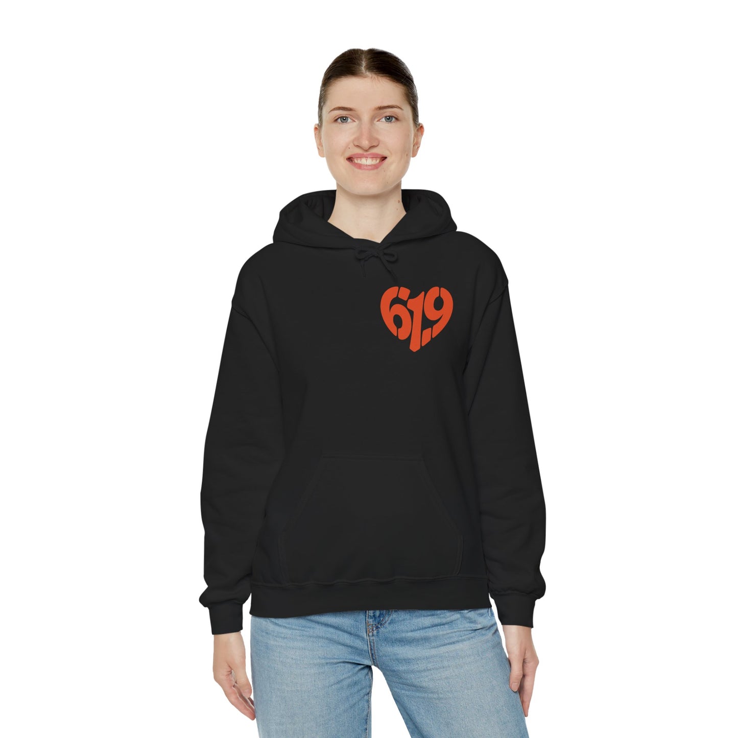 619 Heart San Diego Area Code Premium Hoodie