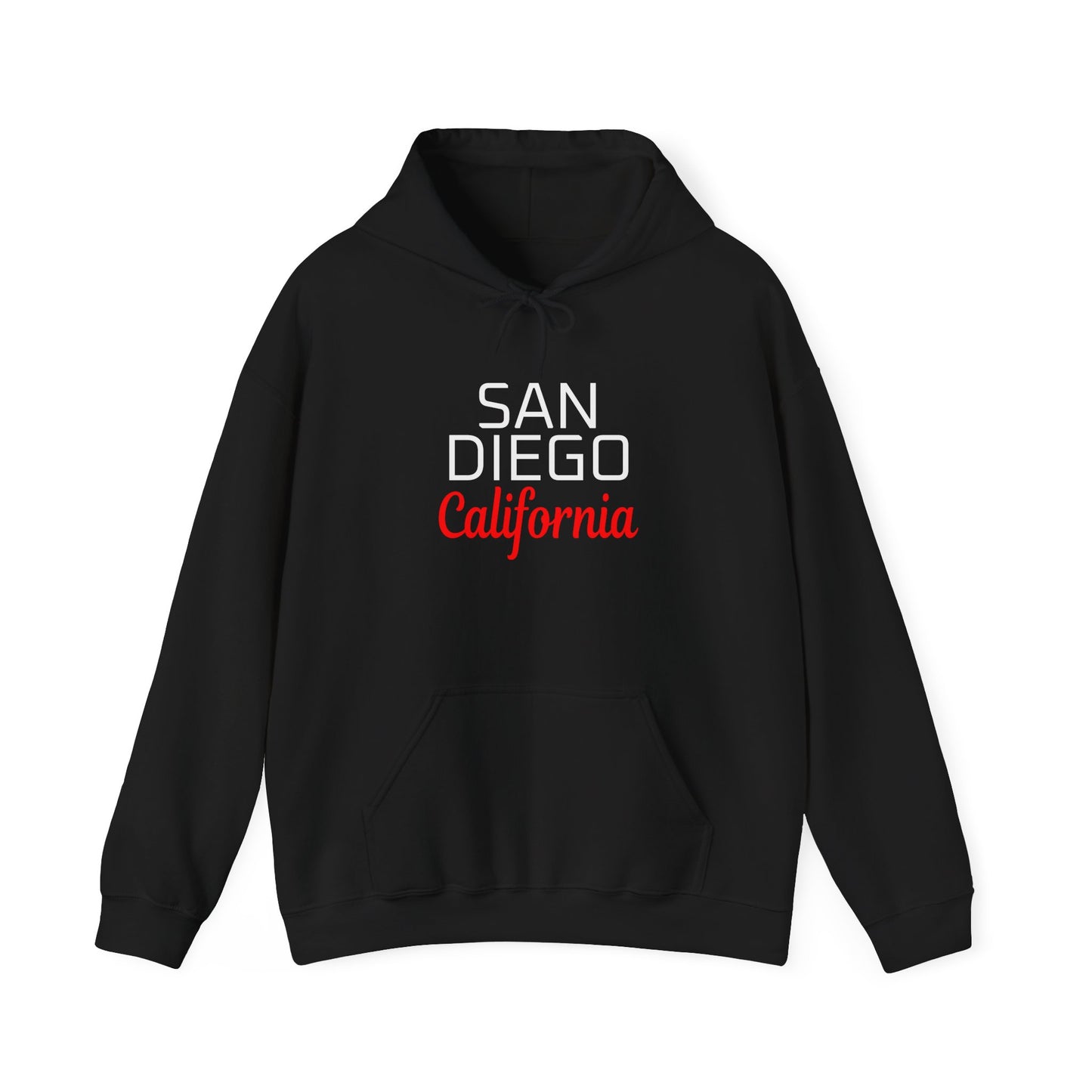 San Diego California Retro City Text Premium Hoodie