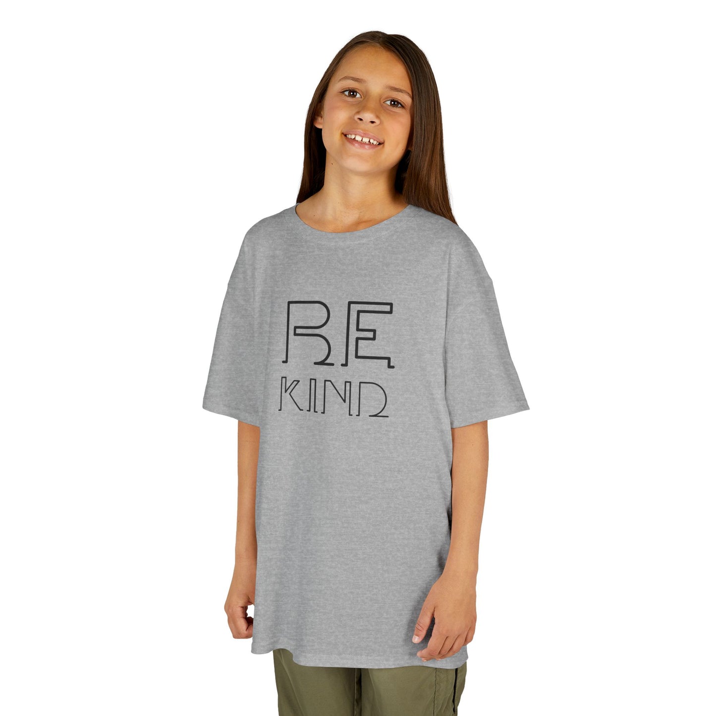 Kids T-Shirt — "Be Kind" Minimalist Typography Tee