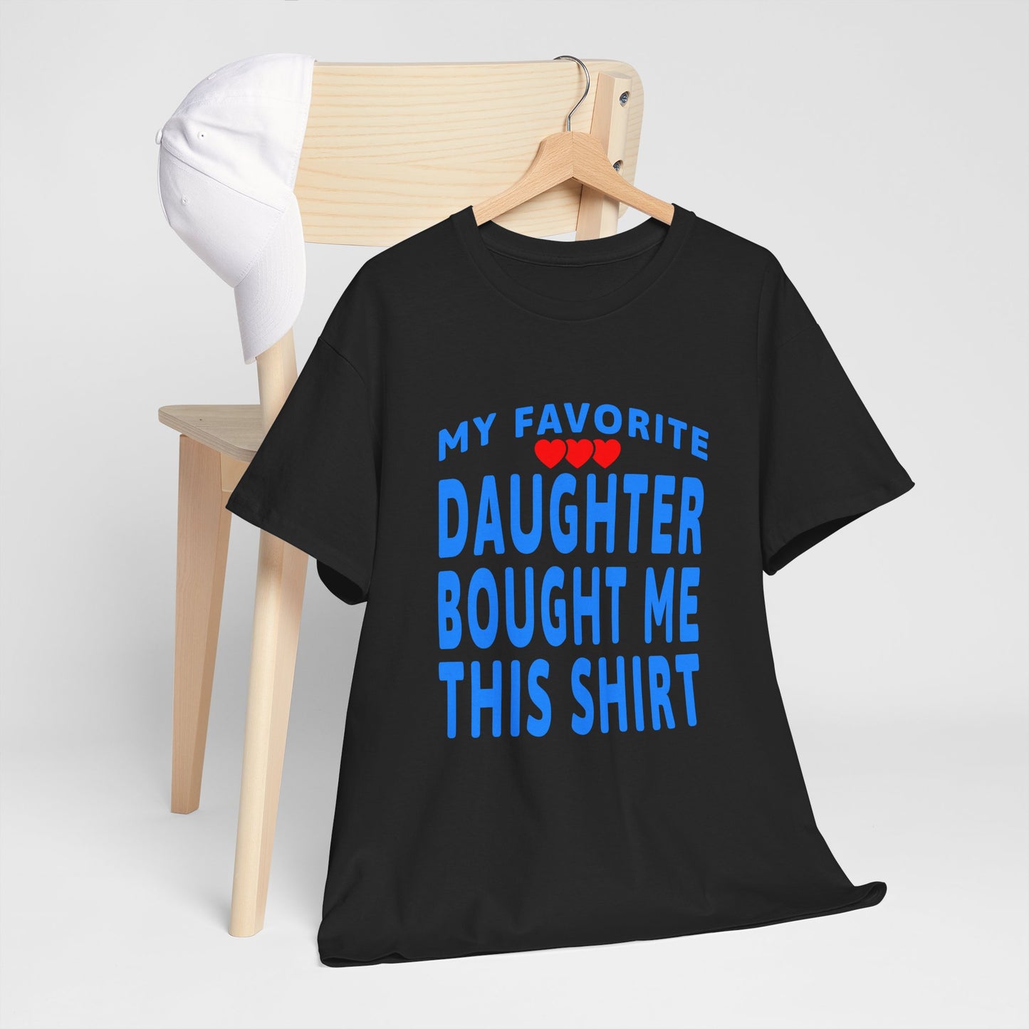 Family Gift Unisex Heavy Cotton Tee - My Favorite Daughter Bought Me This Shirt