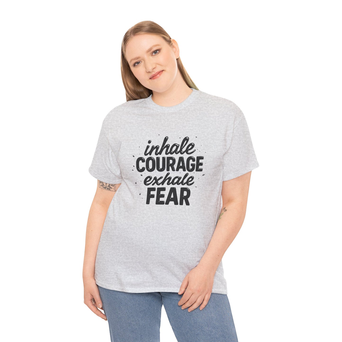 Inhale Courage, Exhale Fear Premium Graphic Tee
