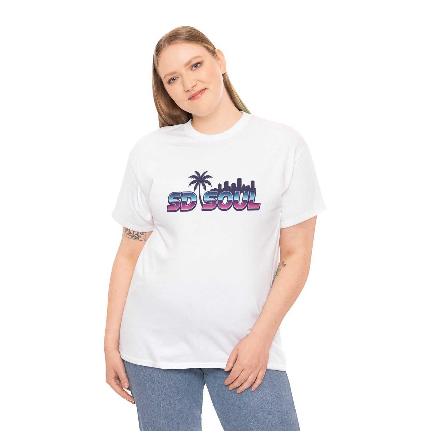 San Diego Soul: Retro Palm Premium Beach Vibe Tee
