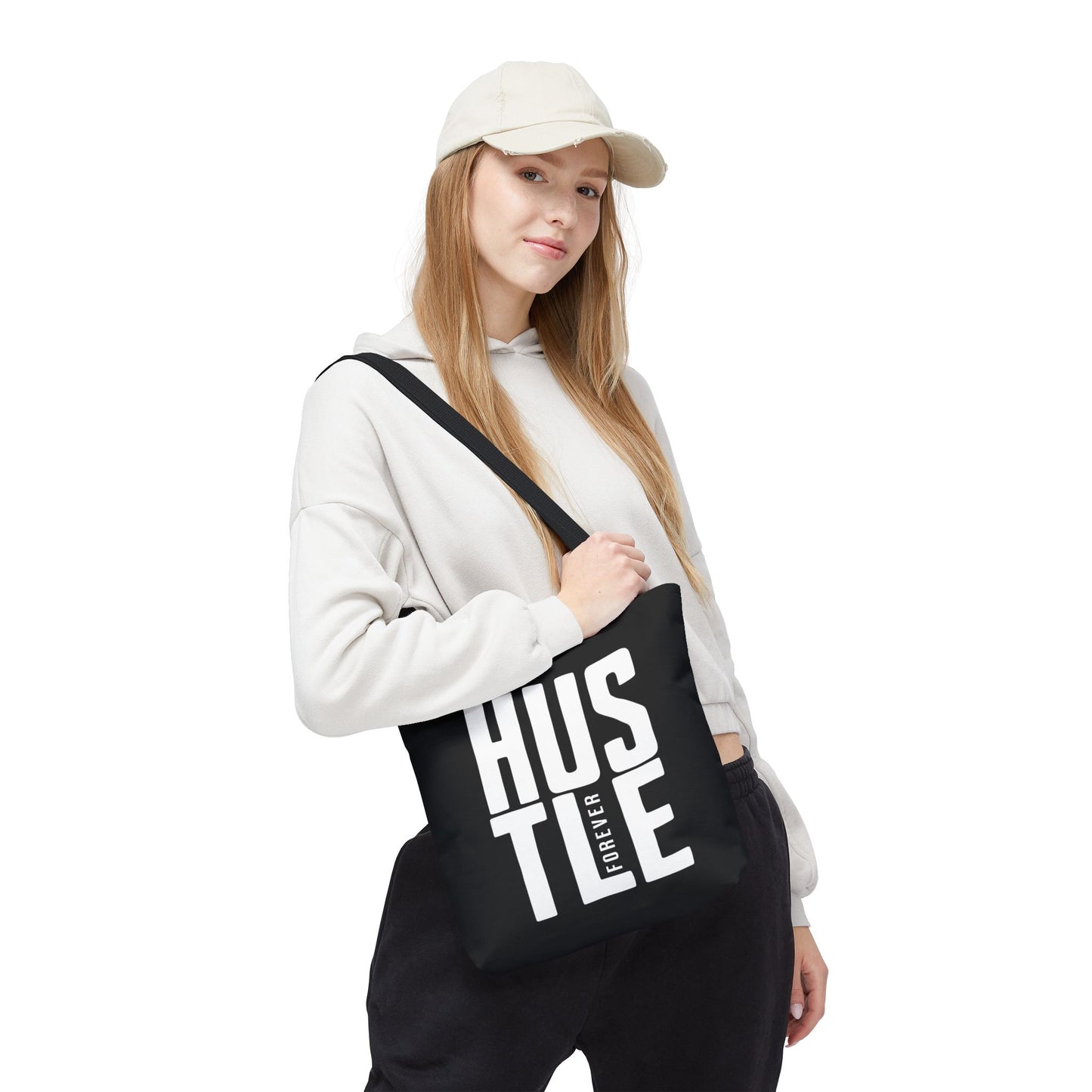 Hustle Forever Canvas Tote Bag