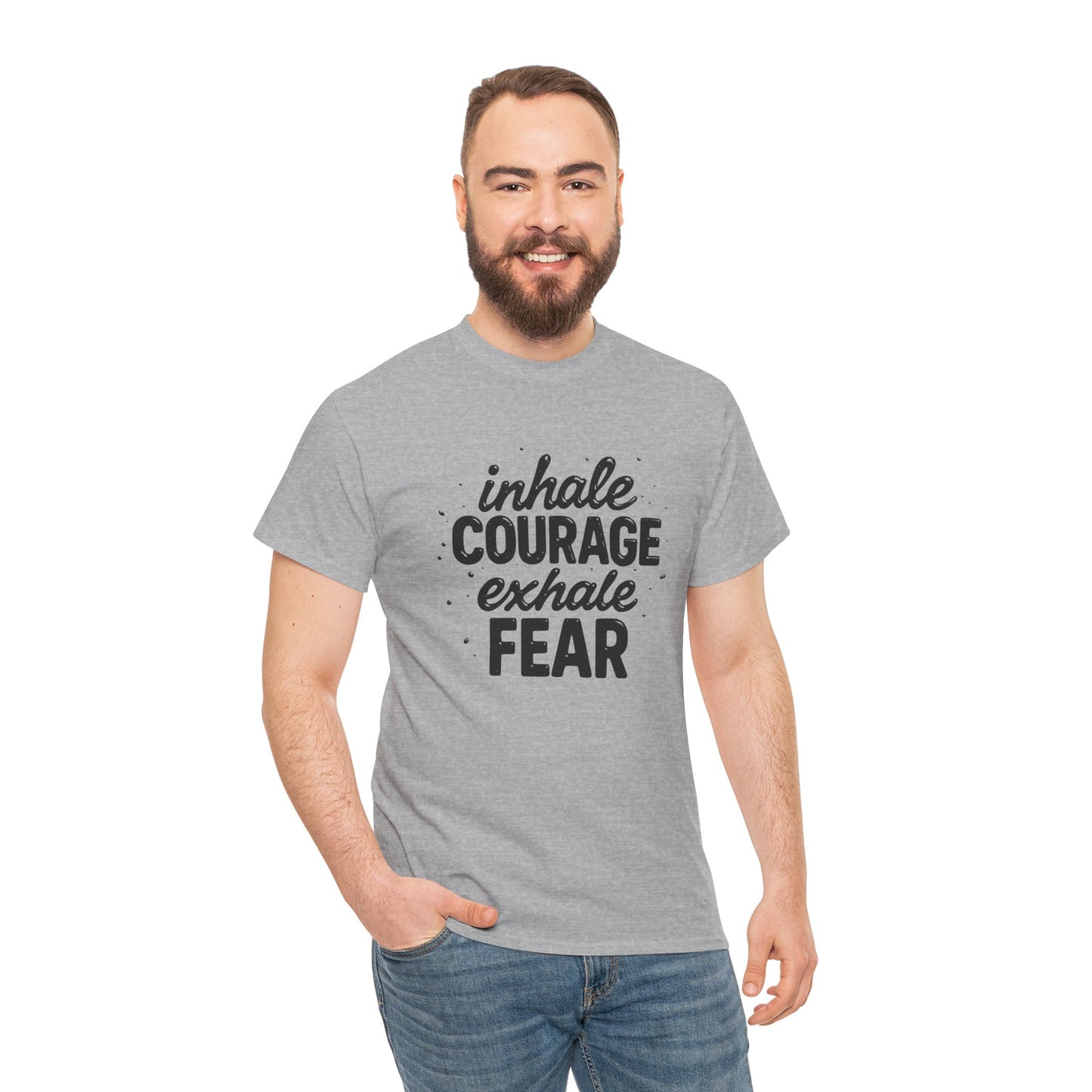Inhale Courage, Exhale Fear Premium Graphic Tee
