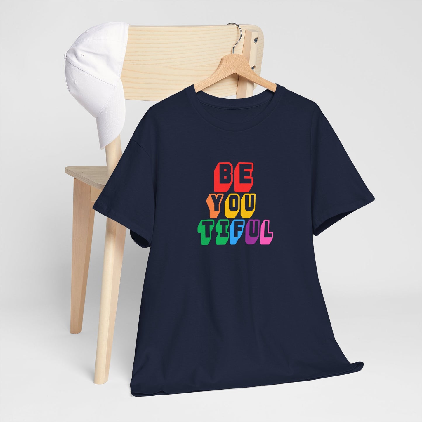 BeYOUtiful Color Block Graphic Tee