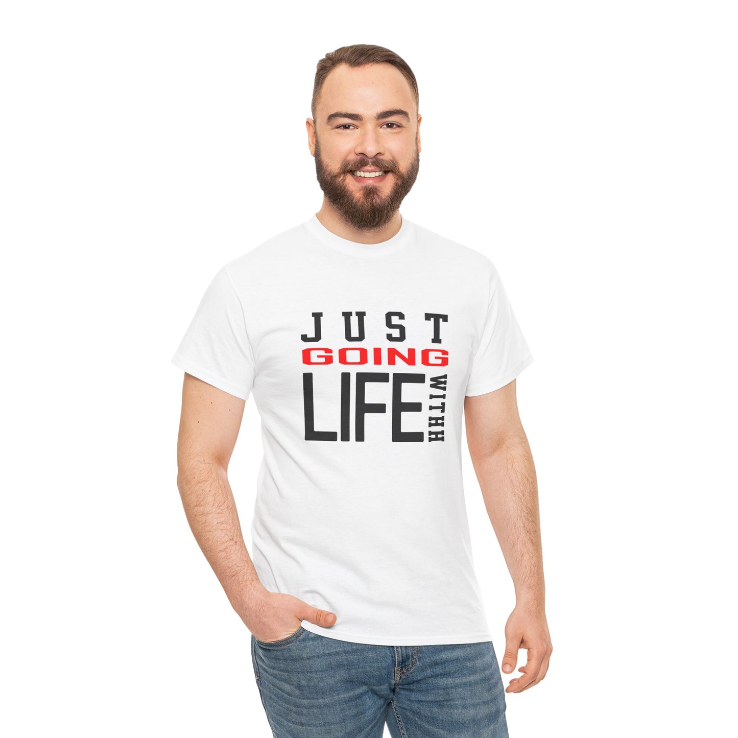 Just Going With Life Premium Aesthetic Minimalist Tee