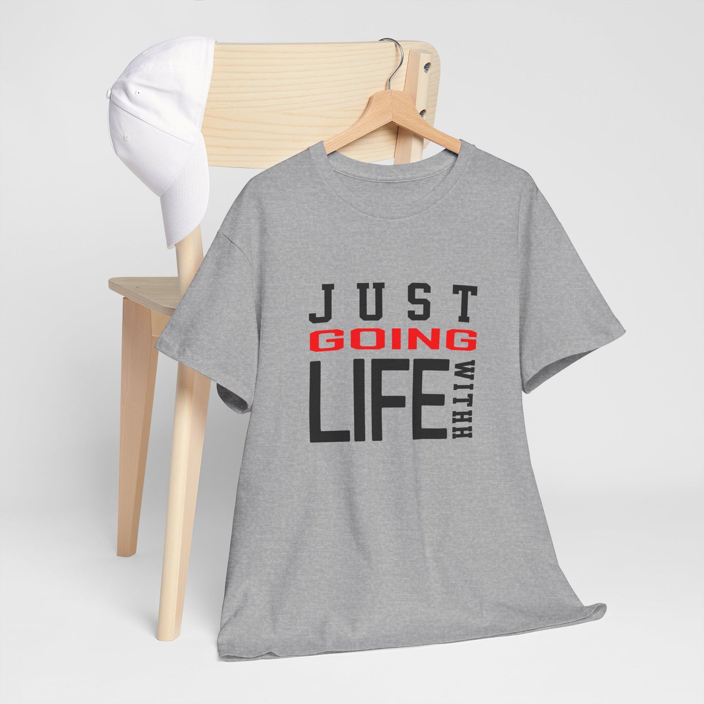 Just Going With Life Premium Aesthetic Minimalist Tee