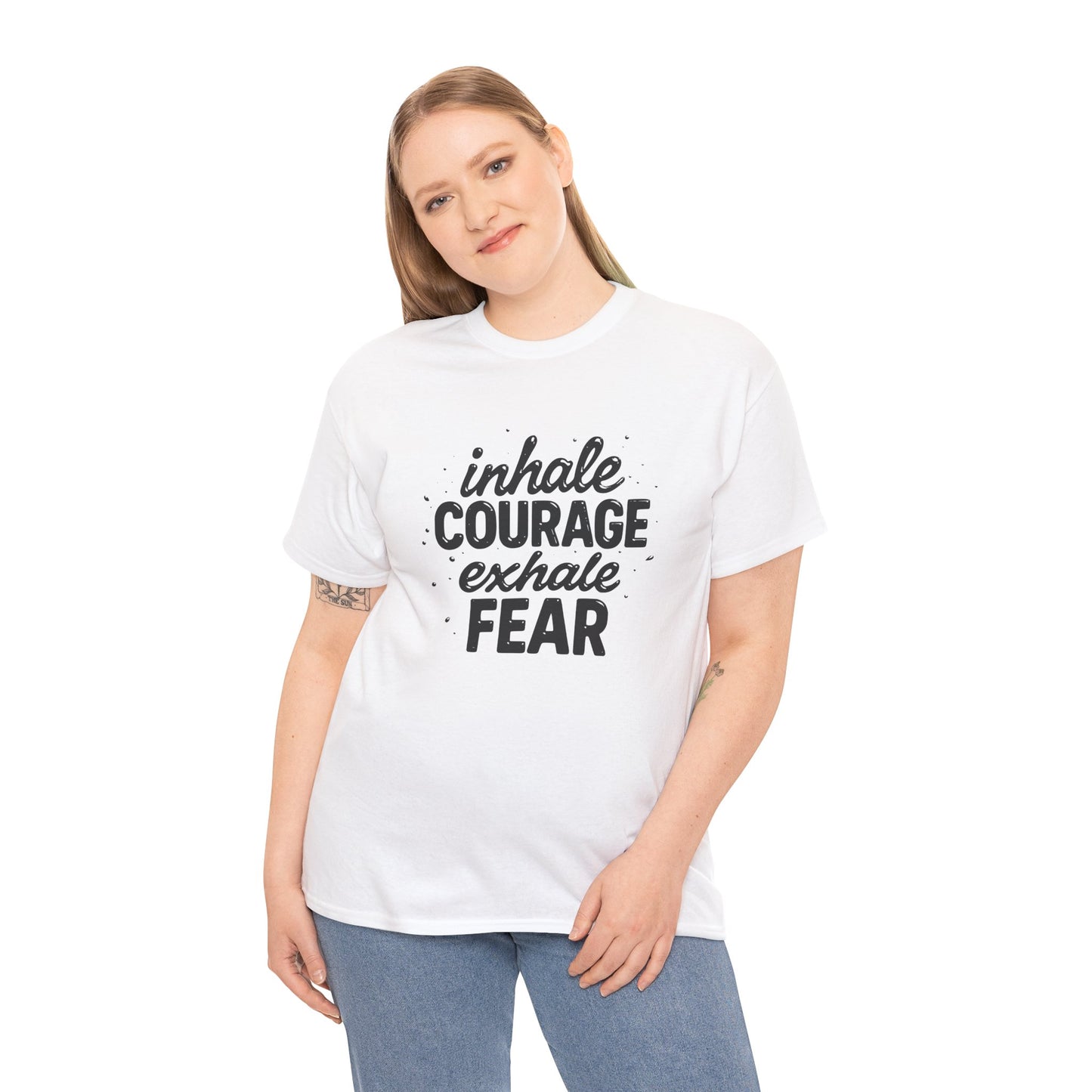Inhale Courage, Exhale Fear Premium Graphic Tee
