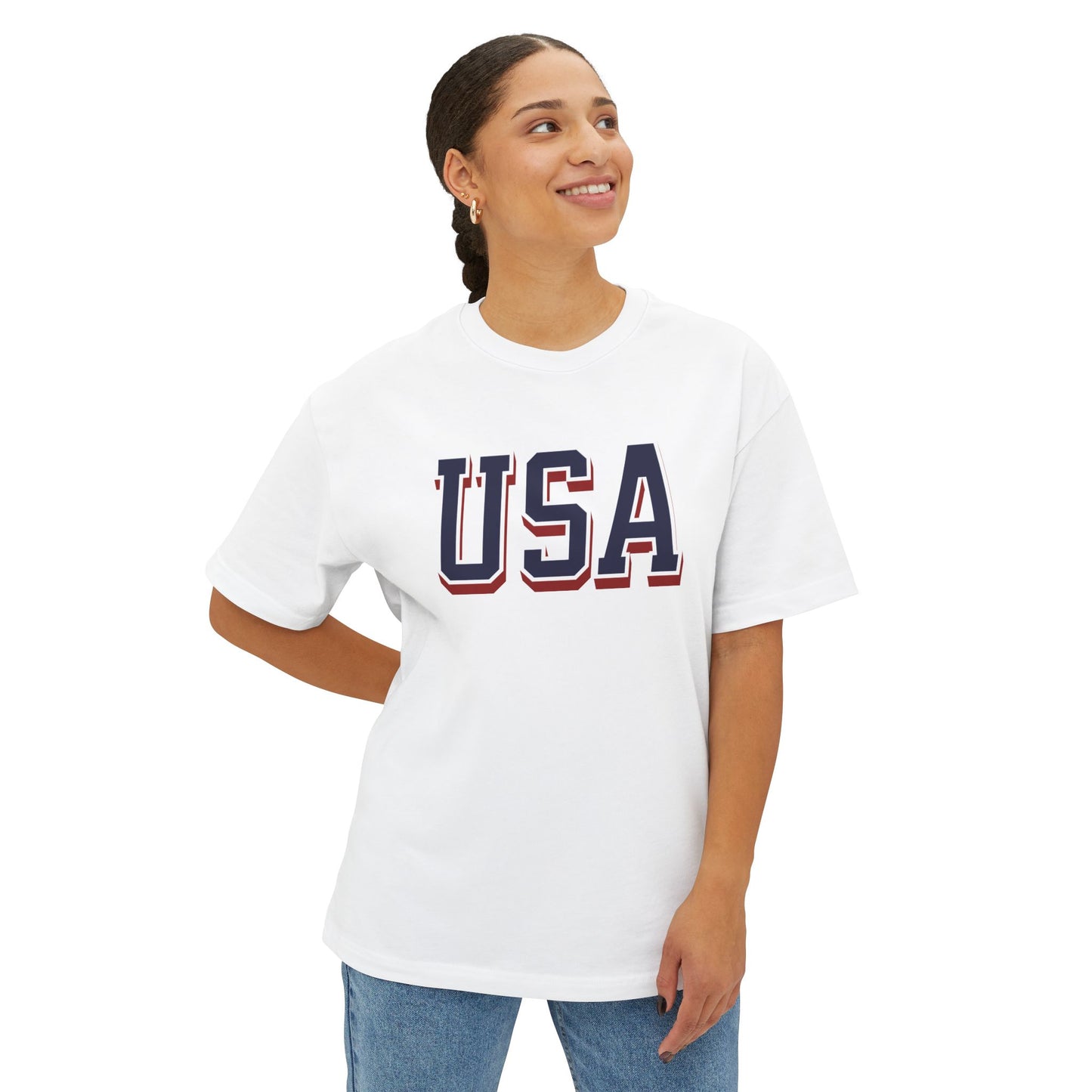 USA Vintage Varsity Premium Graphic Tee