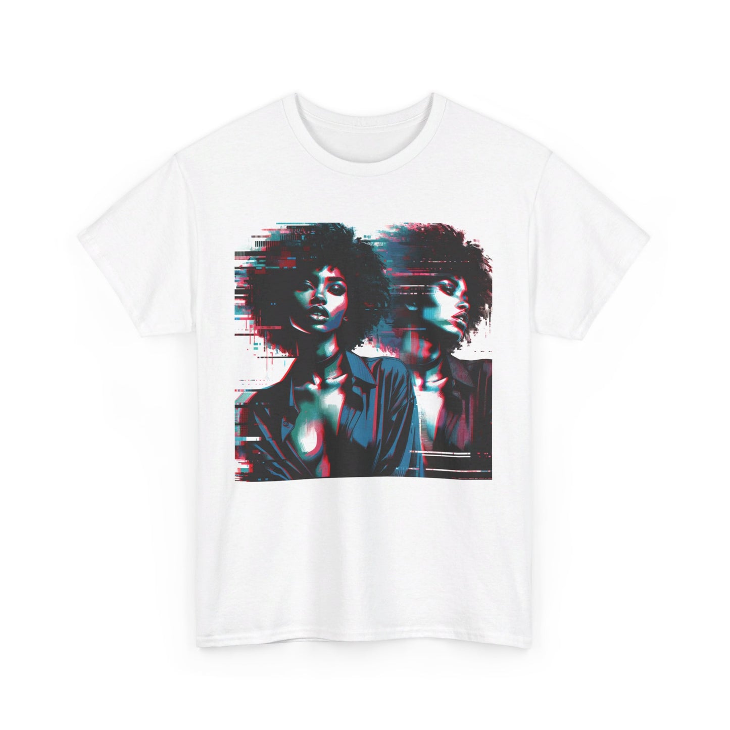 Glitch Unisex Heavy Cotton Tee express shipping available