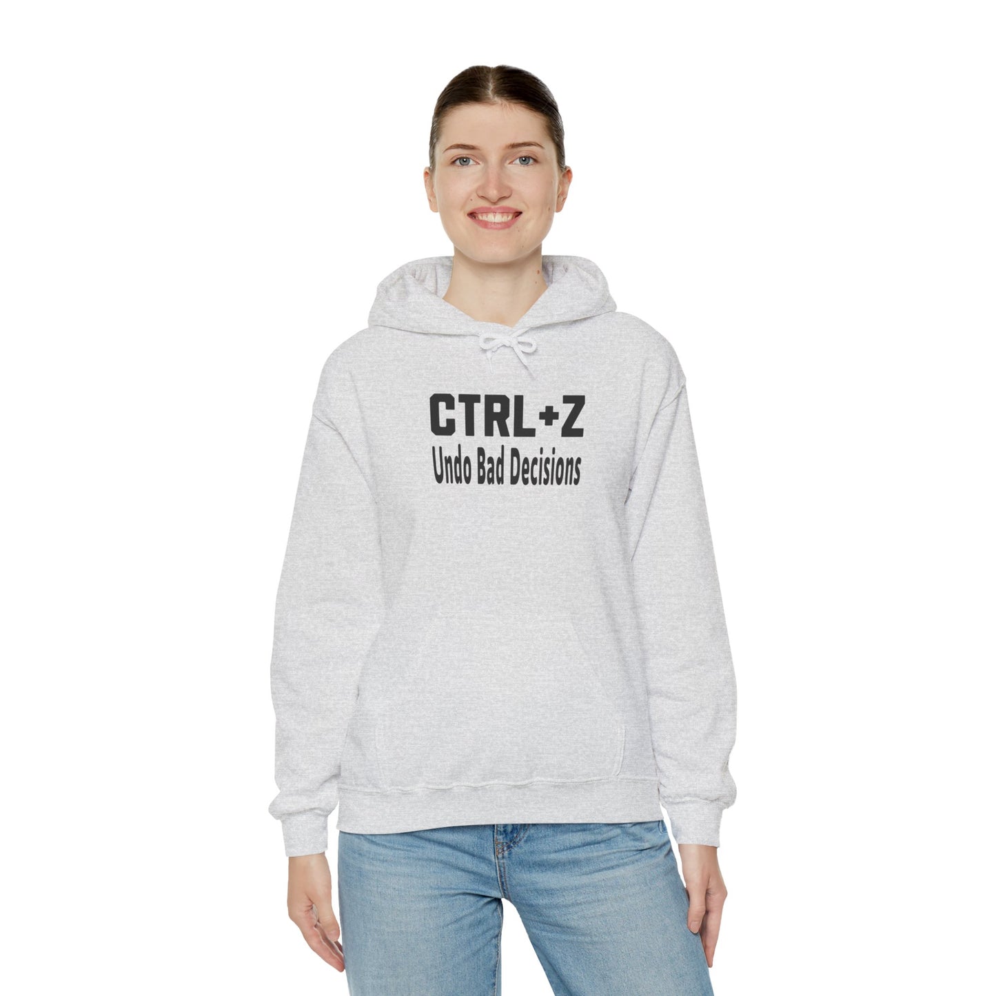 Funny CTRL+Z Undo Bad Decisions Tech Humor Hoodie