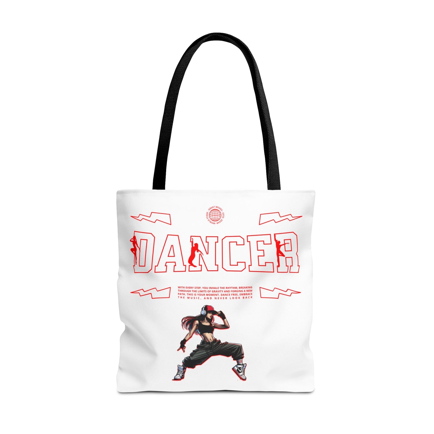 My Lovely Dance Tote Bag goes with me wherever I dance