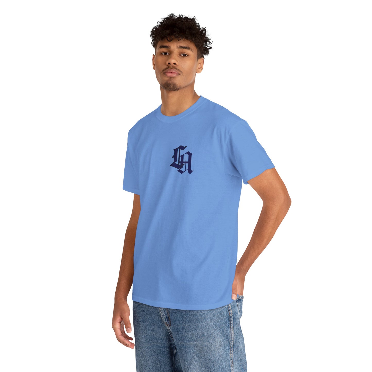 Gothic LA Minimalist Chest Tee: Premium Urban Streetwear