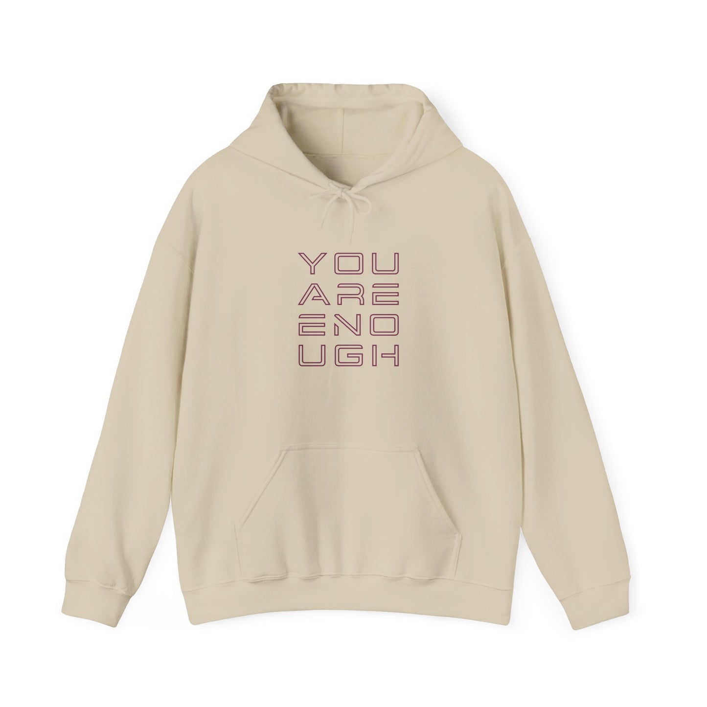 You Are Enough Hoodie – Floral Inspiration
