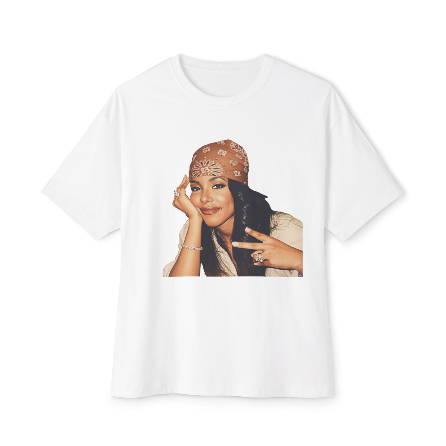 Aaliyah Vintage Bandana Boxy Tee