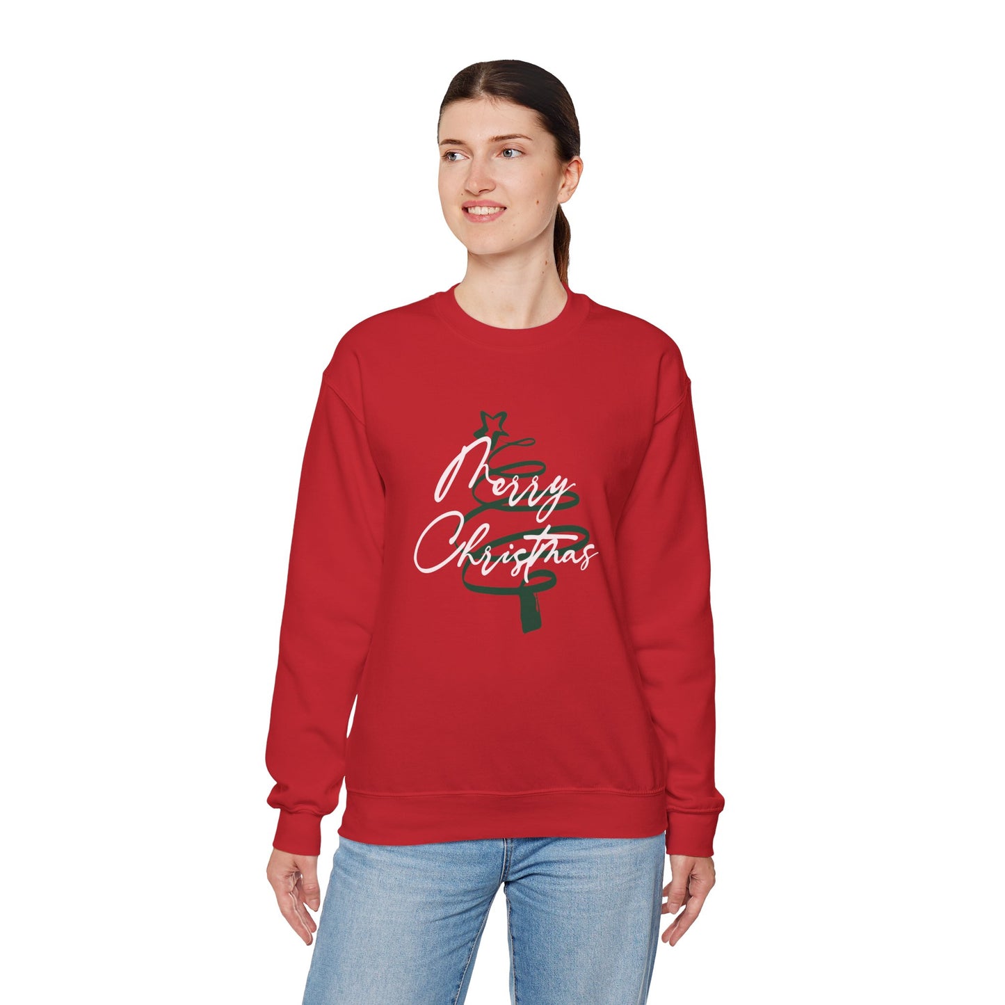 Festive Merry Christmas Unisex Crewneck Sweatshirt