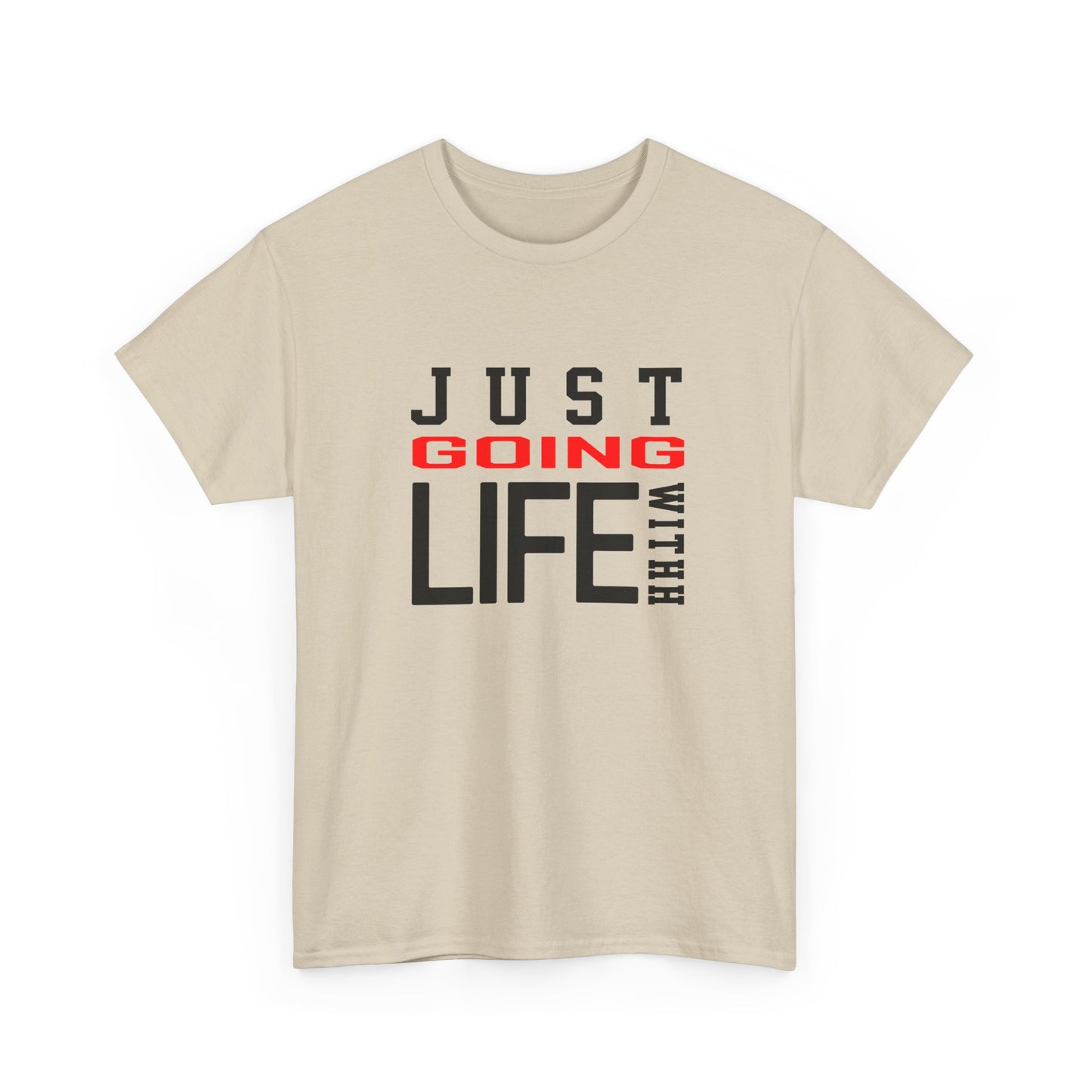 Just Going With Life Premium Aesthetic Minimalist Tee