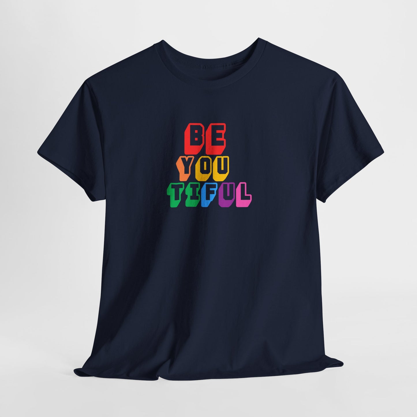 BeYOUtiful Color Block Graphic Tee