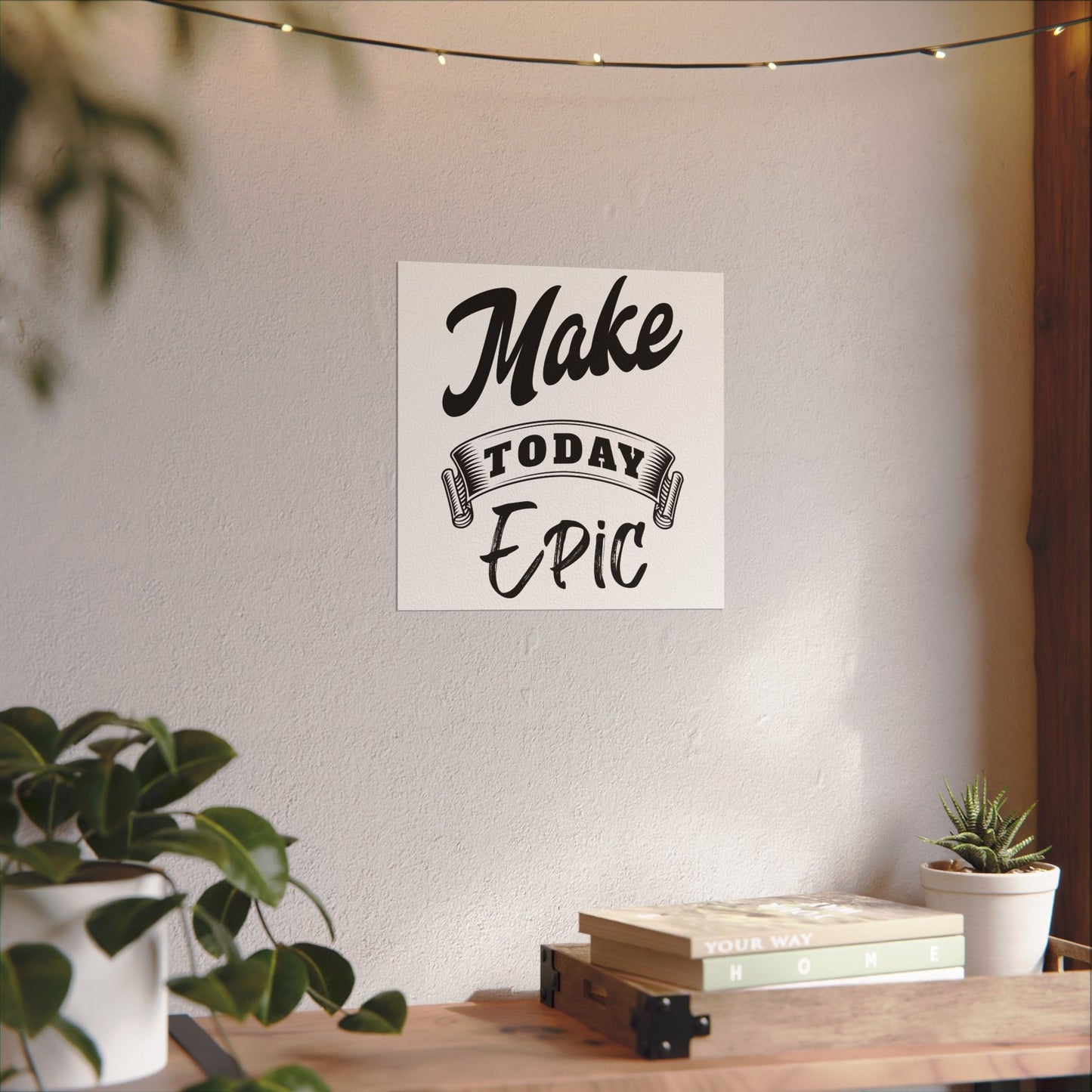 Make today epic Textured Watercolor Matte Posters