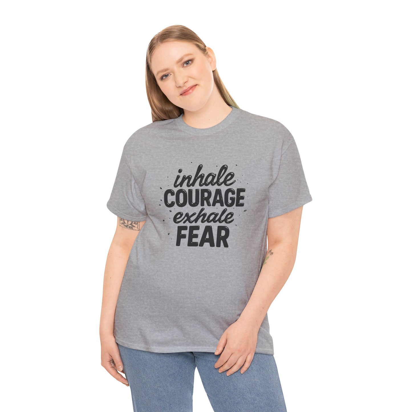 Inhale Courage, Exhale Fear Premium Graphic Tee