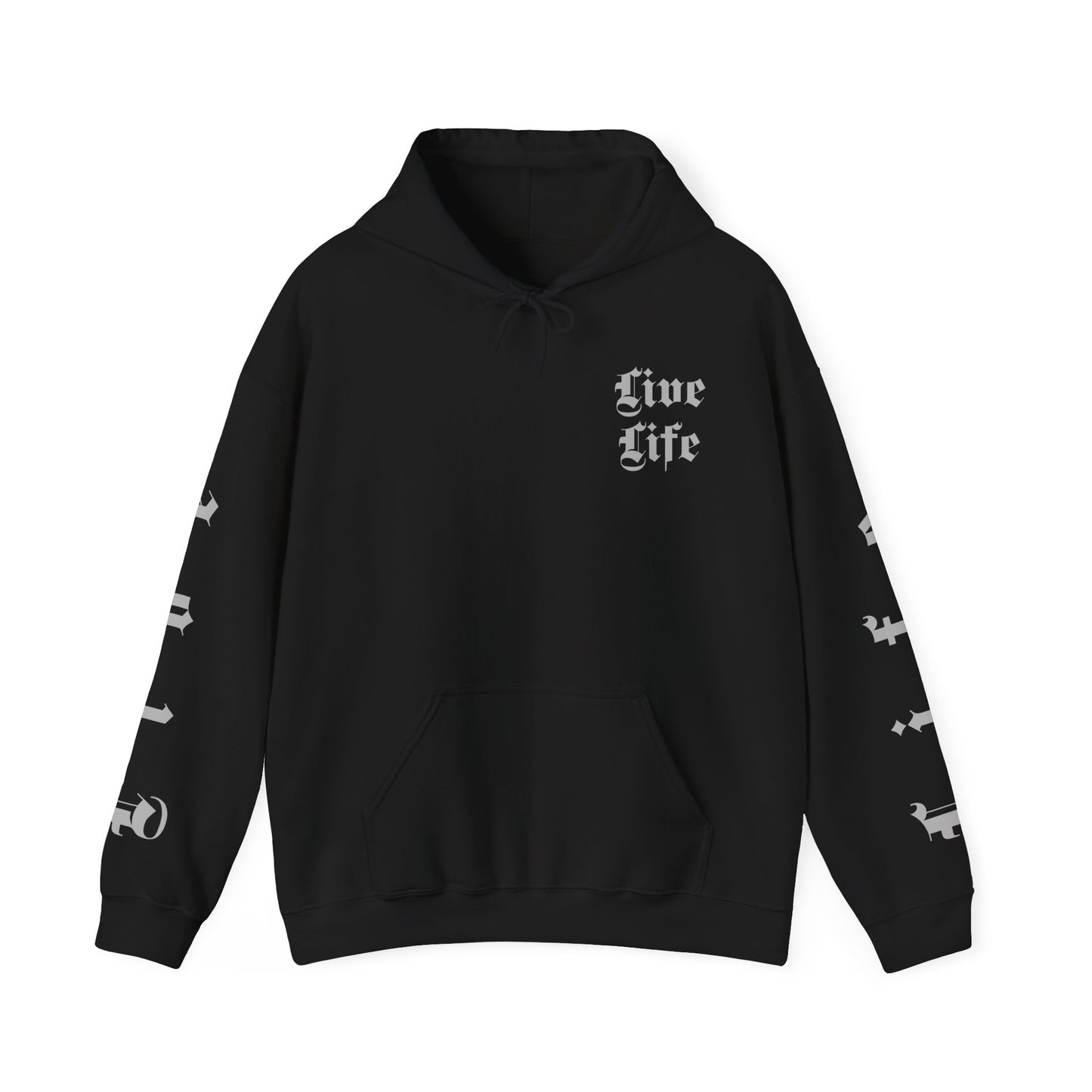 Hooded Sweatshirt - Live Life with every step taken Design