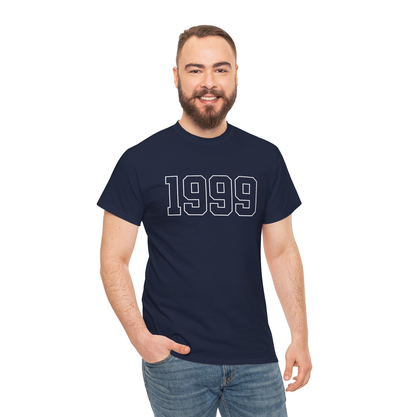 1999 Unisex Tee - Retro Vintage Style Heavy Cotton T-Shirt