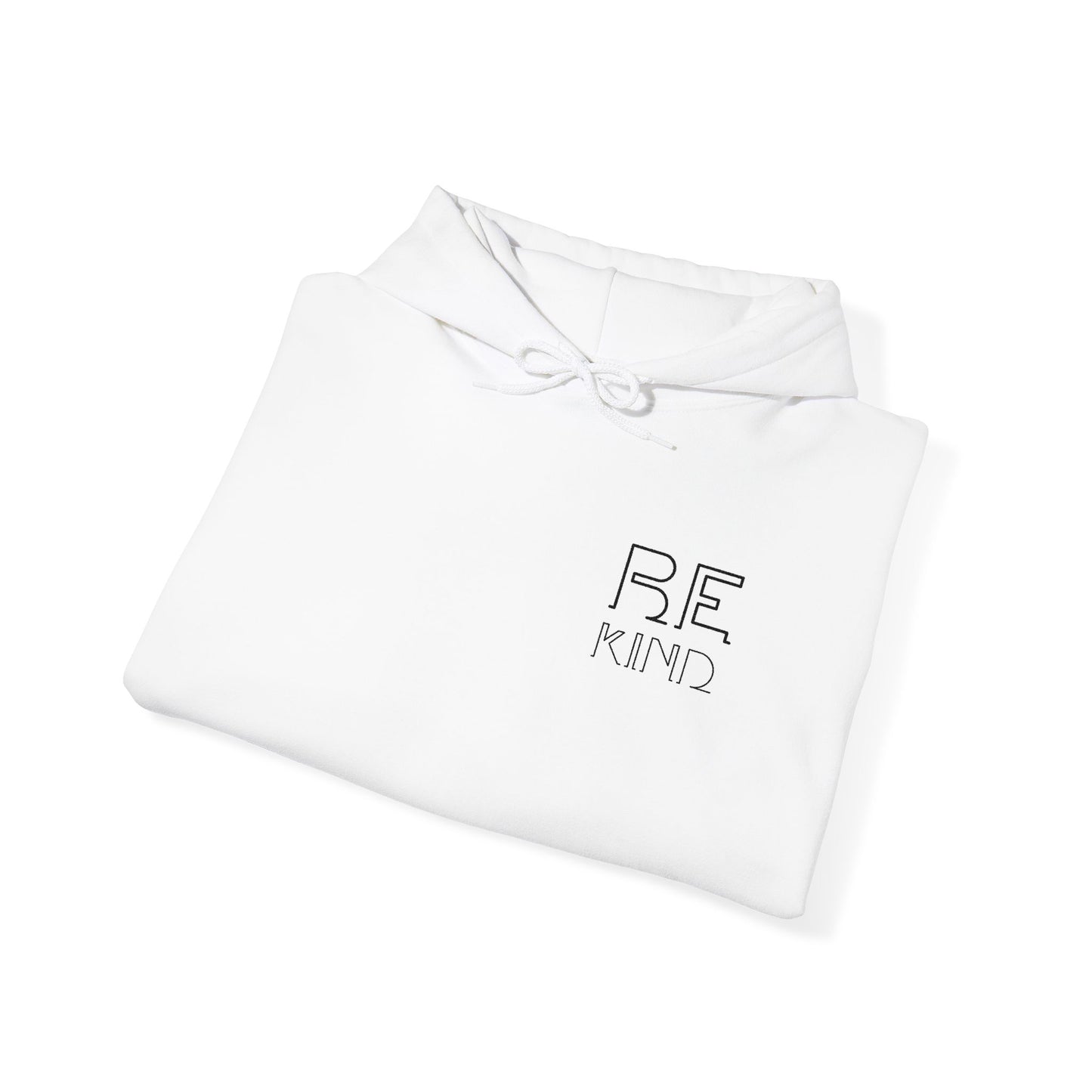 Be Kind: Minimalist Embroidered Chest Print Premium Hoodie