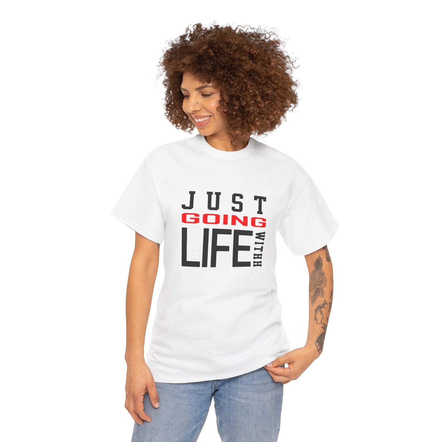 Just Going With Life Premium Aesthetic Minimalist Tee