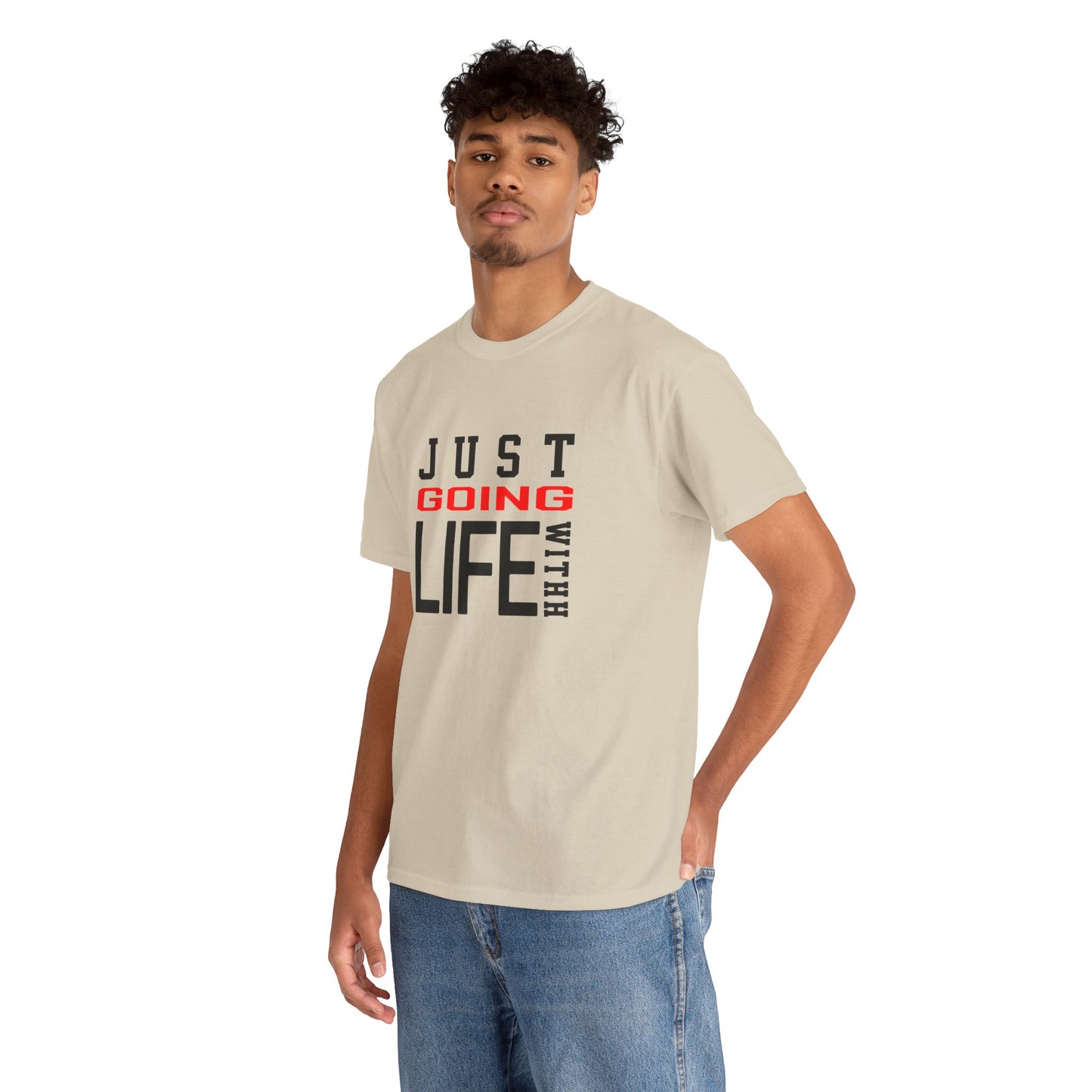 Just Going With Life Premium Aesthetic Minimalist Tee