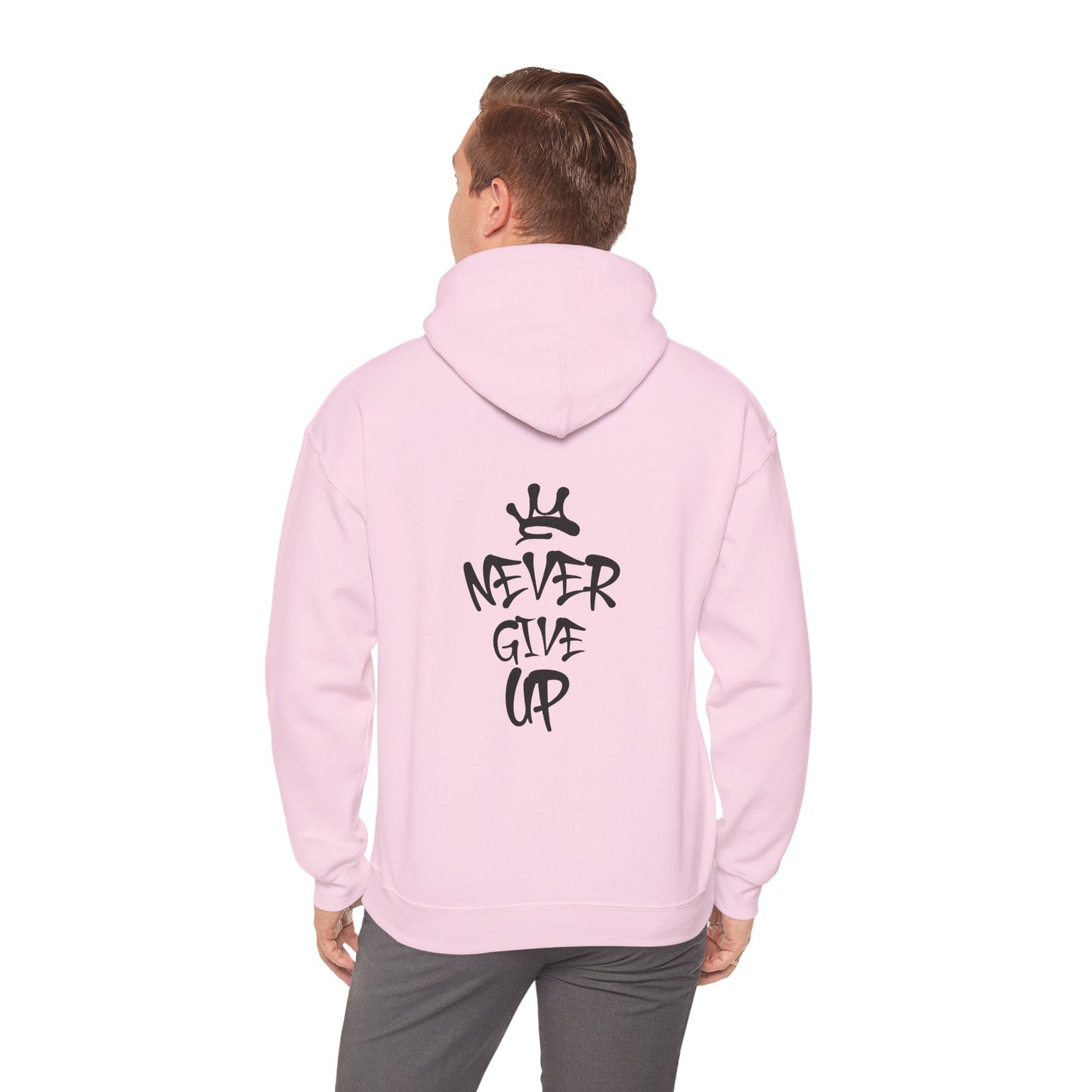 Never Give Up Motivational Hoodie