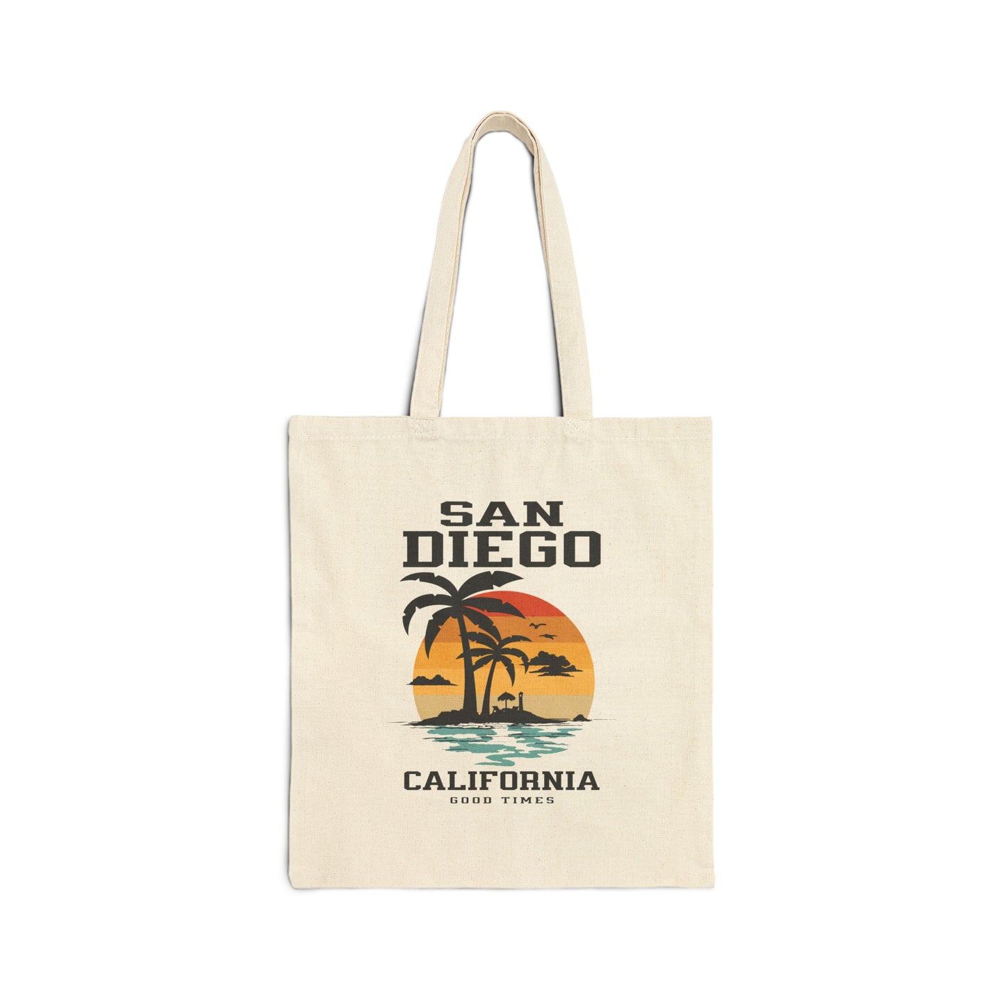 San Diego Beach Vibes Tote Bag, Eco-friendly Tote, Summer Bag, Shopping Tote, Beach Day Essential