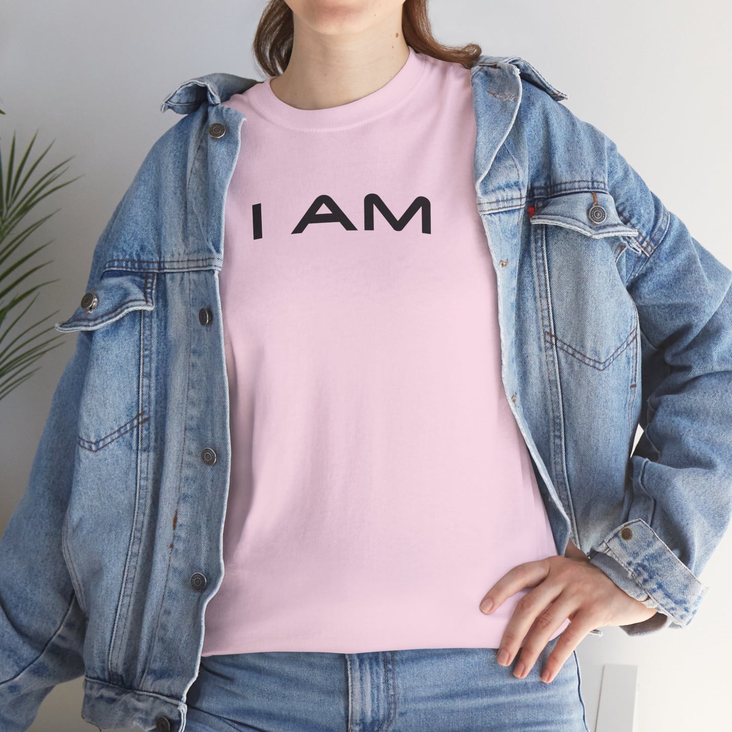 I AM Unisex Heavy Cotton Tee - Inspirational Graphic T-Shirt