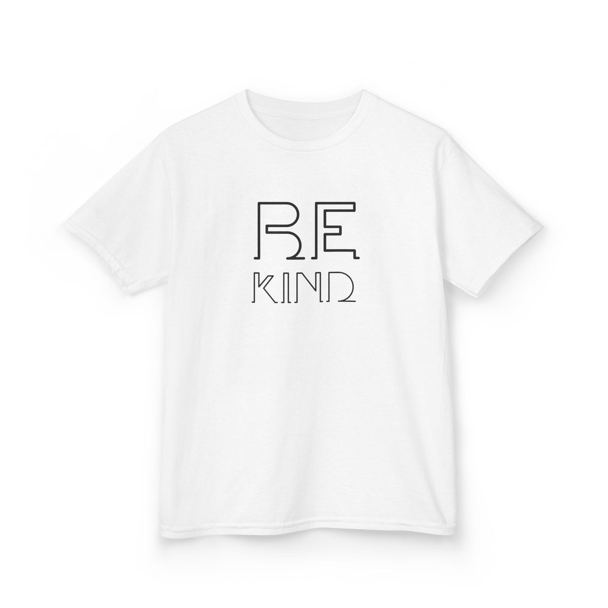 Kids T-Shirt — "Be Kind" Minimalist Typography Tee