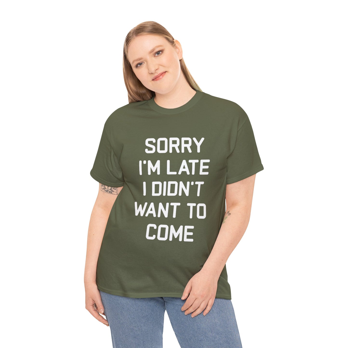 The Honest Introvert: Sorry I’m Late Sarcastic Graphic Tee