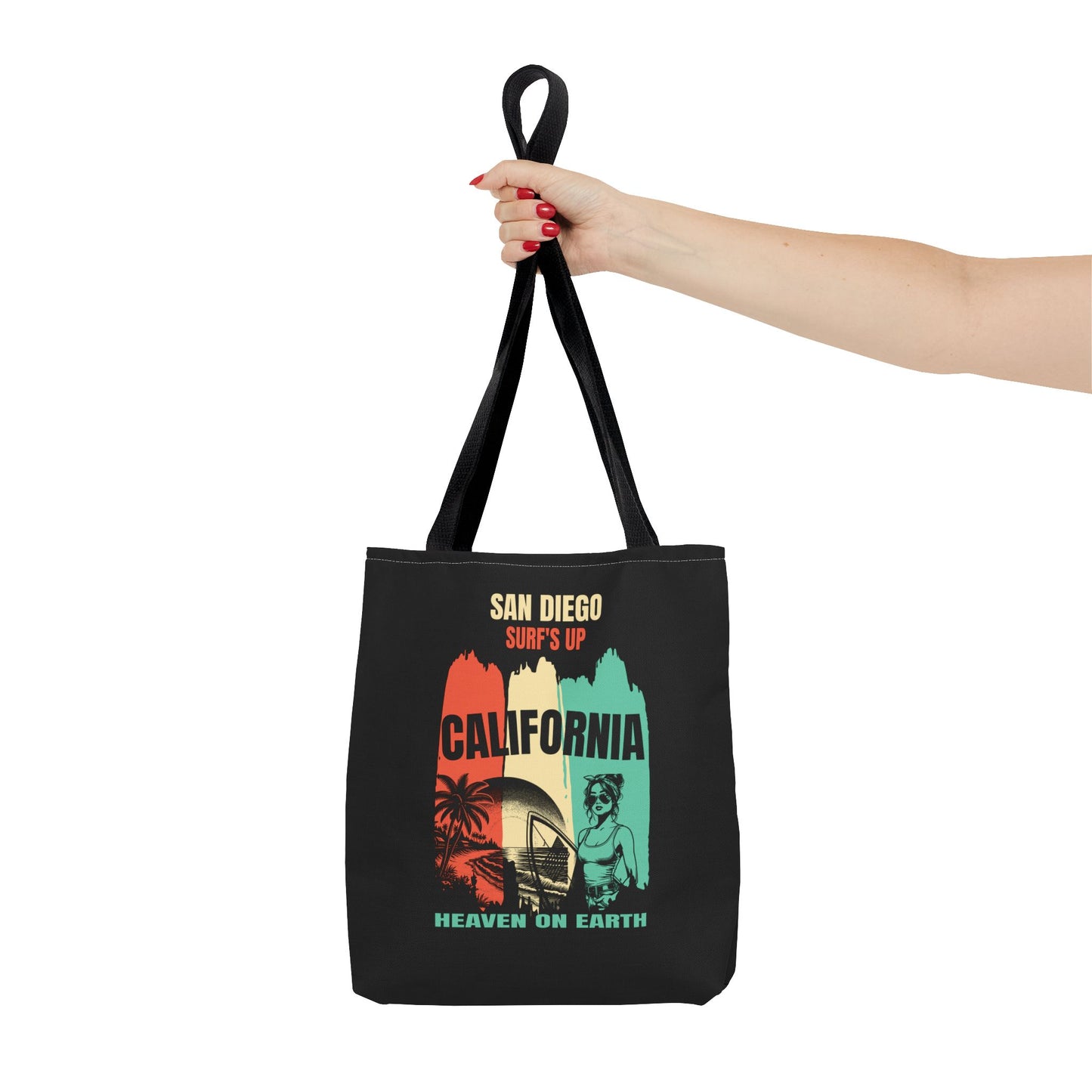 Surf's Up San Diego, California Tote Bag