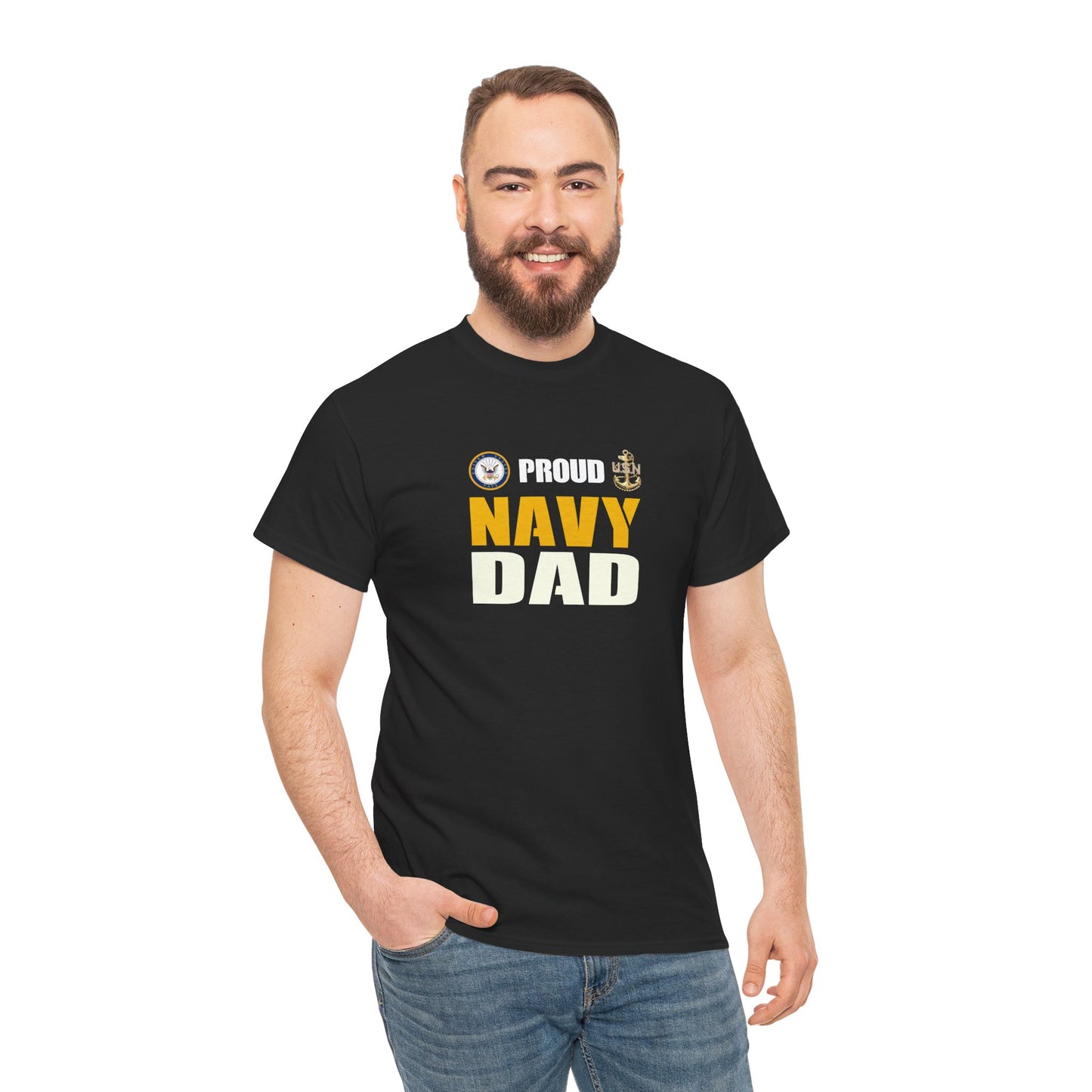 Proud Navy Dad Tee – Dripp’N Gear
