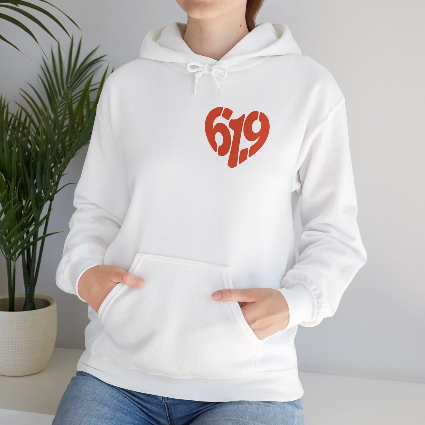 619 Heart San Diego Area Code Premium Hoodie