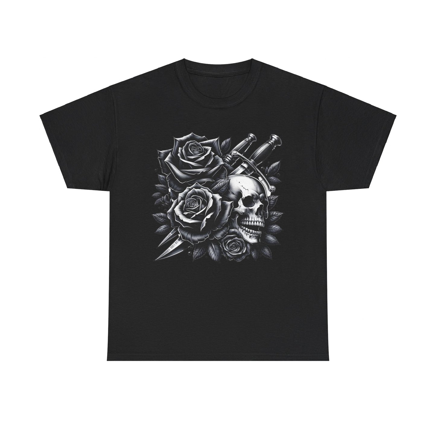 Dagger and Roses Unisex Heavy Cotton Tee