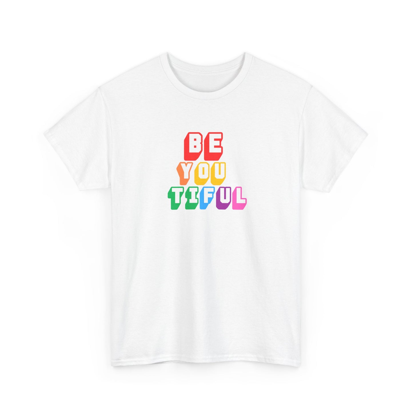 BeYOUtiful Color Block Graphic Tee