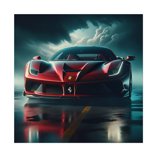 Ferarri Textured Watercolor Matte Posters