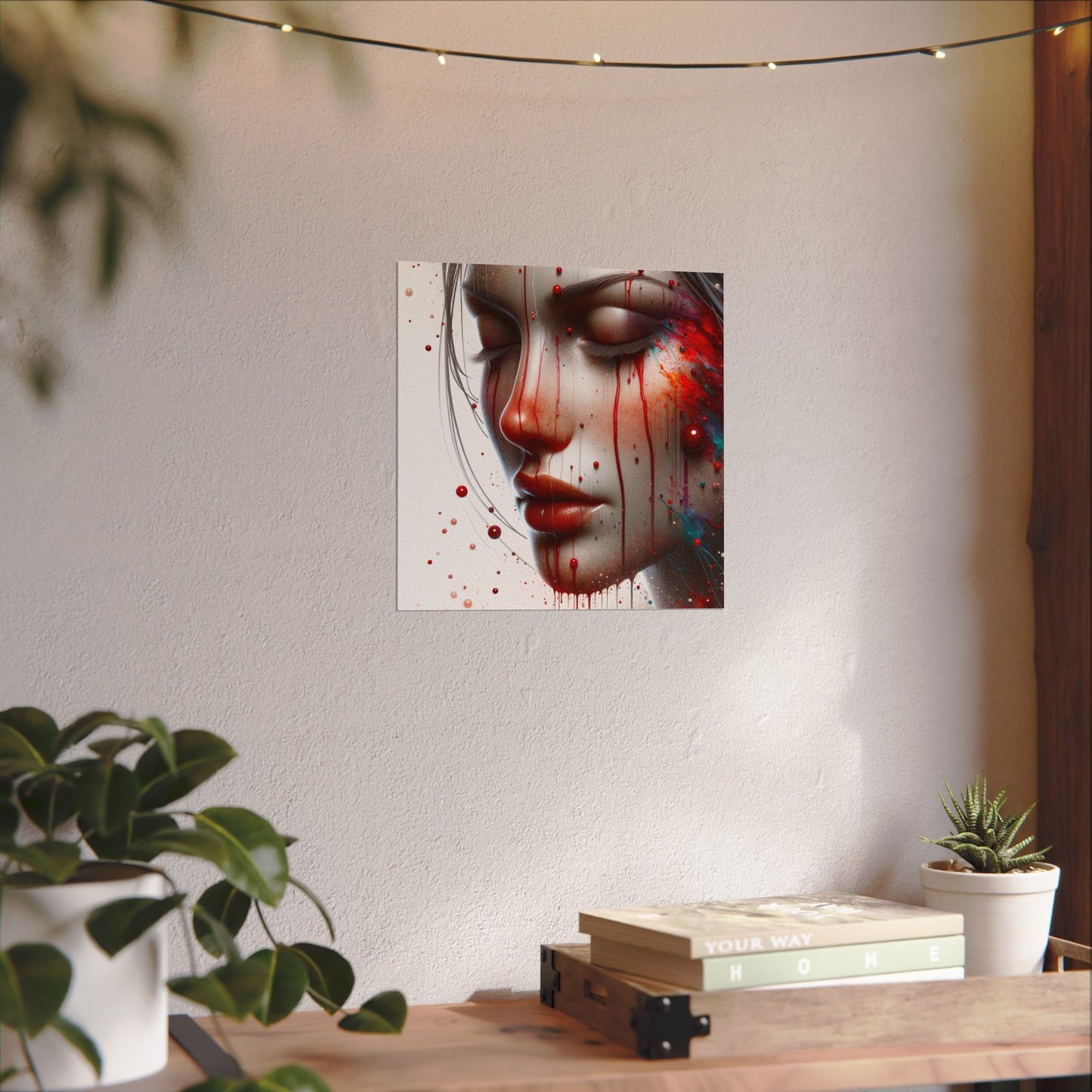 Beautiful art Textured Watercolor Matte Posters