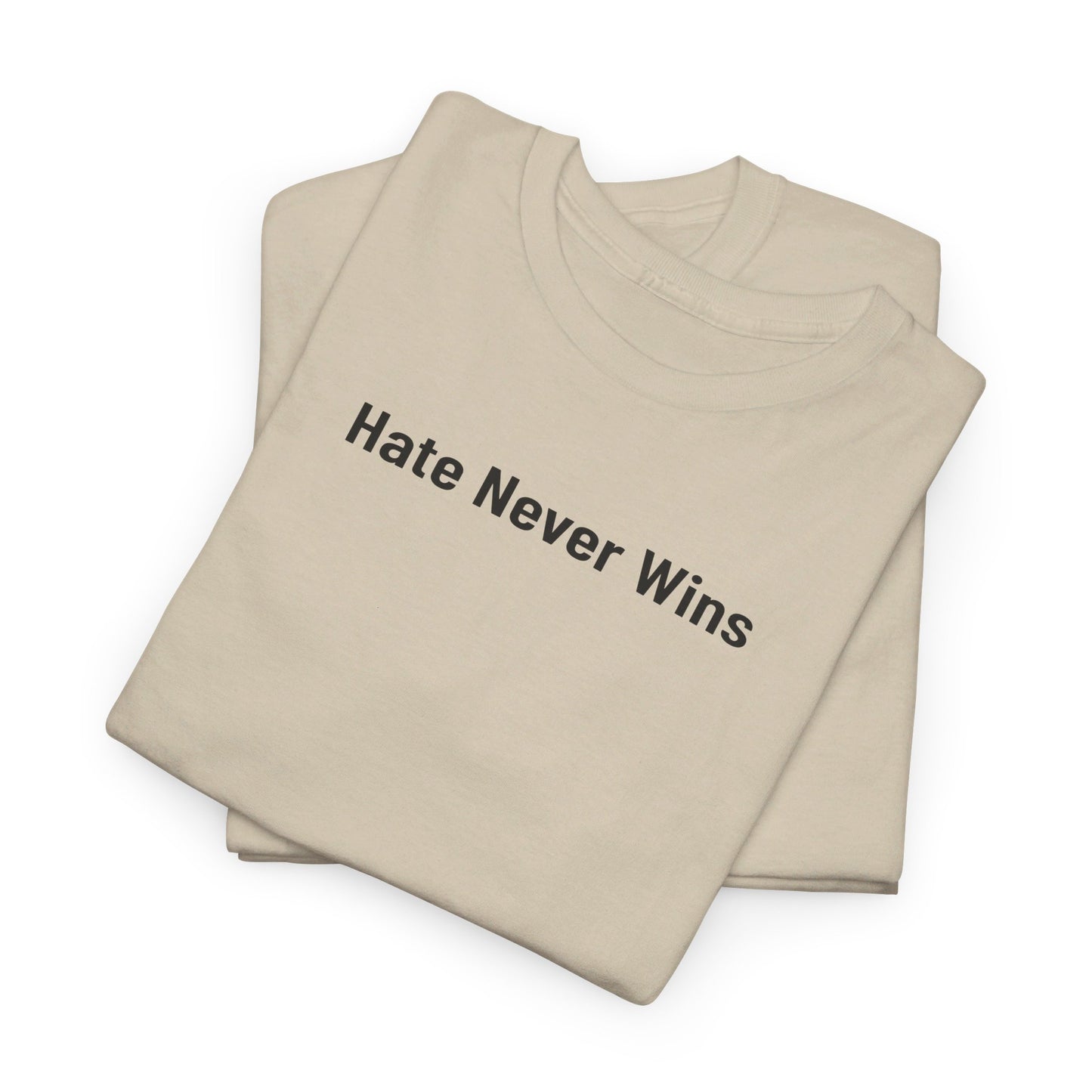 hate never wins Unisex Heavy Cotton Tee