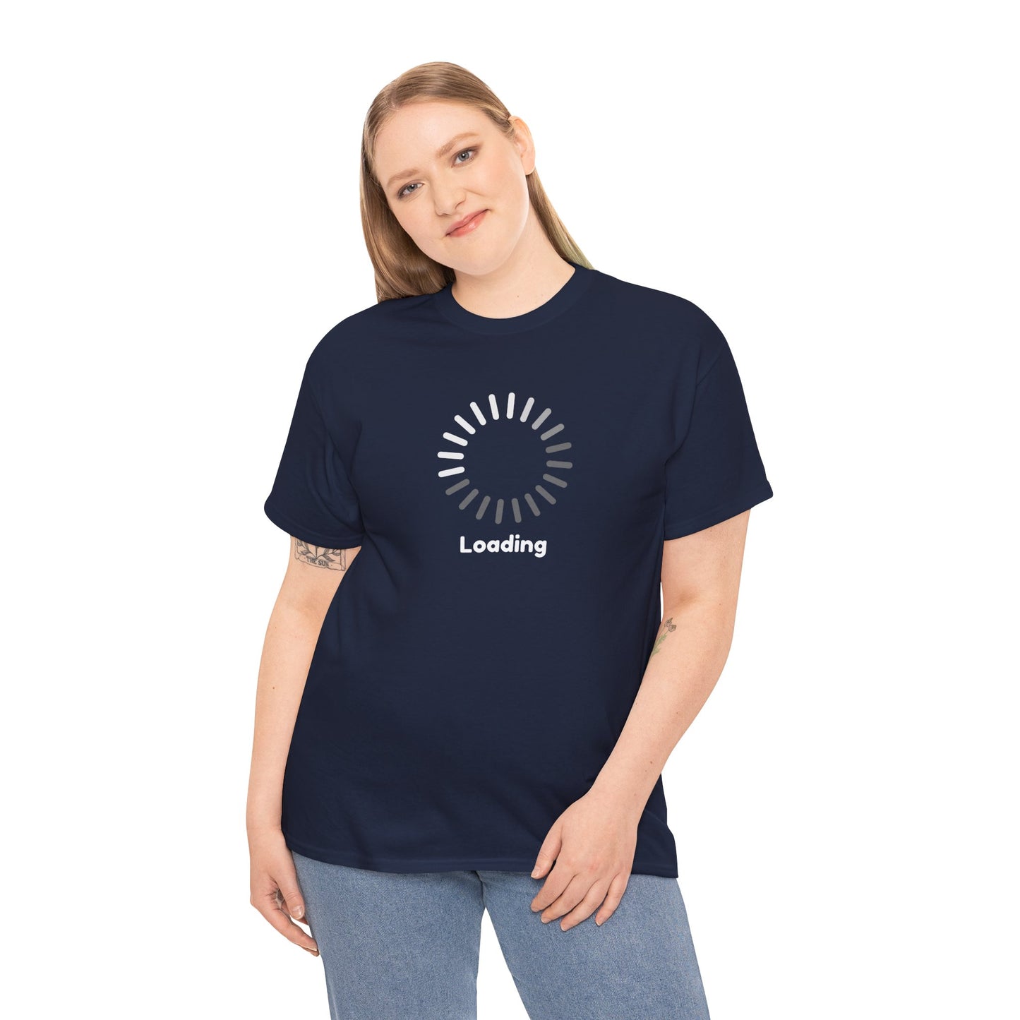 Minimalist Loading Icon Tech Humor Graphic Tee