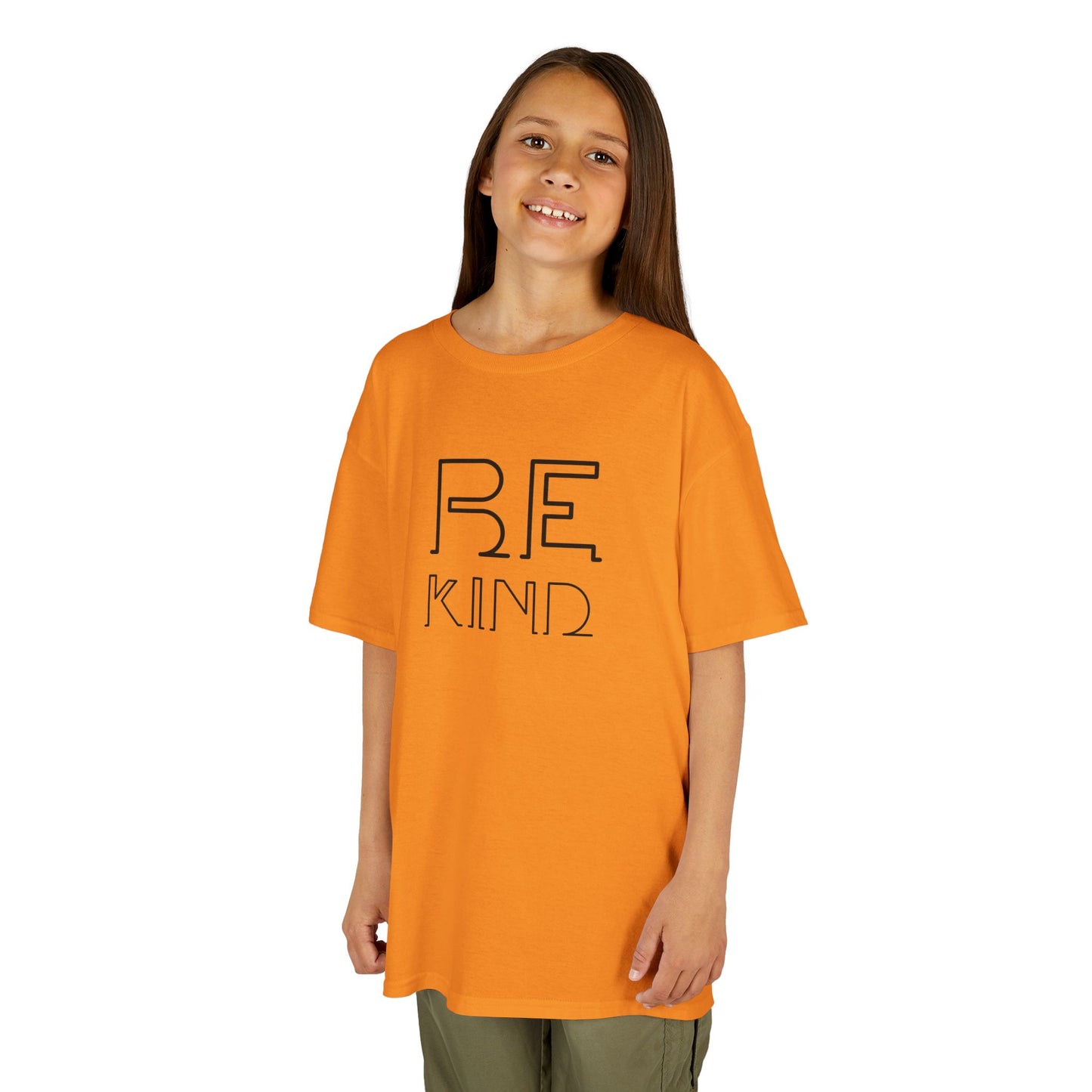 Kids T-Shirt — "Be Kind" Minimalist Typography Tee