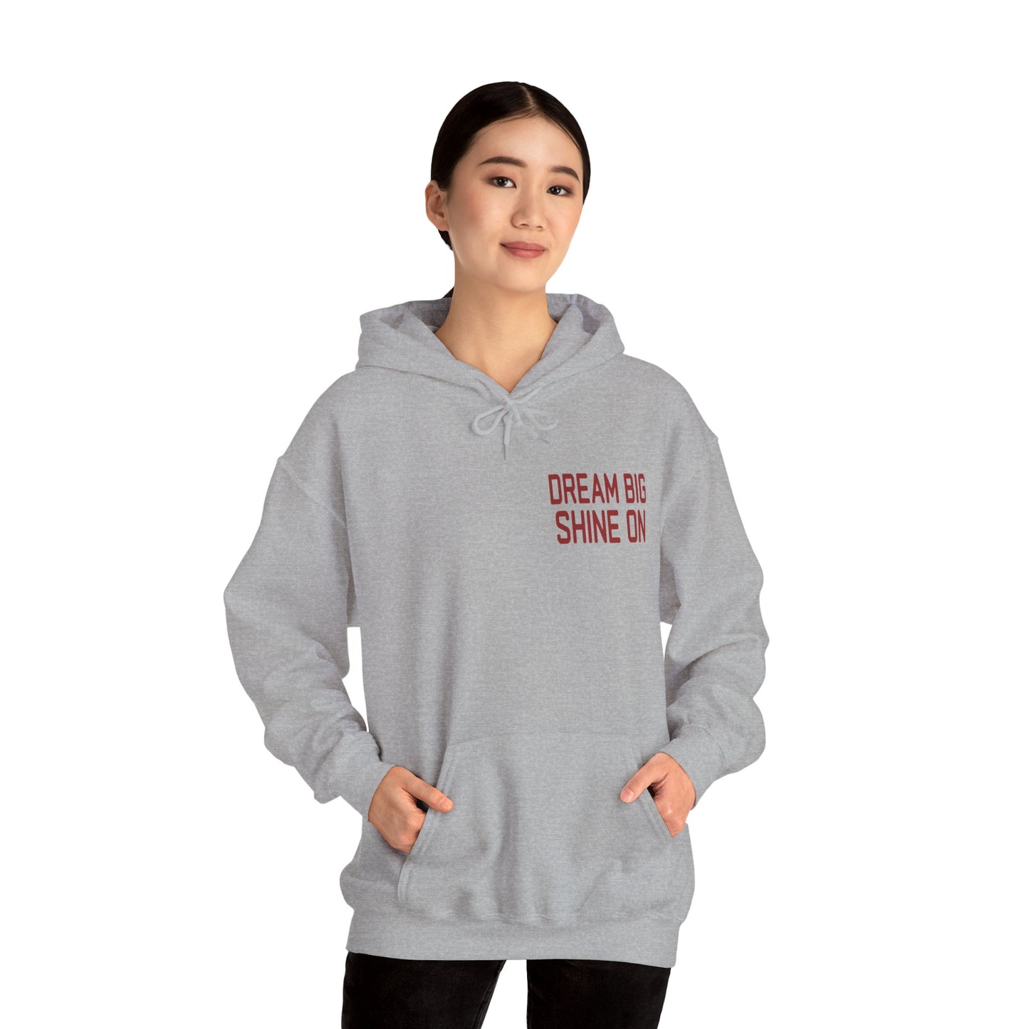 Dream Big Shine On: Inspirational Motivational Premium Hoodie