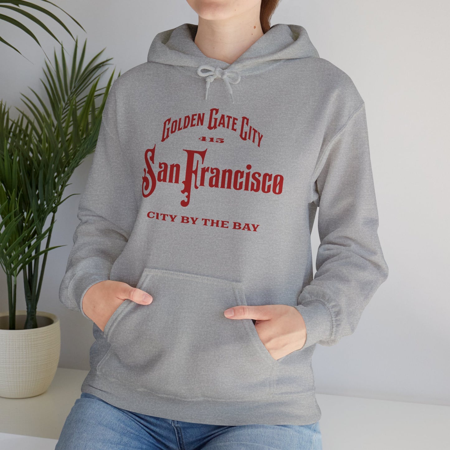 San Francisco City by the Bay Vintage Script Hoodie